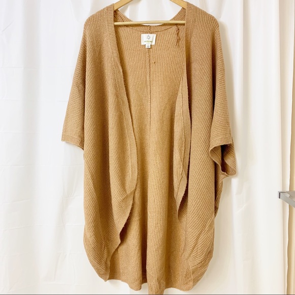 aerie Sweaters - Aerie Offline Orange Brown Flowy Cardigan Wrap